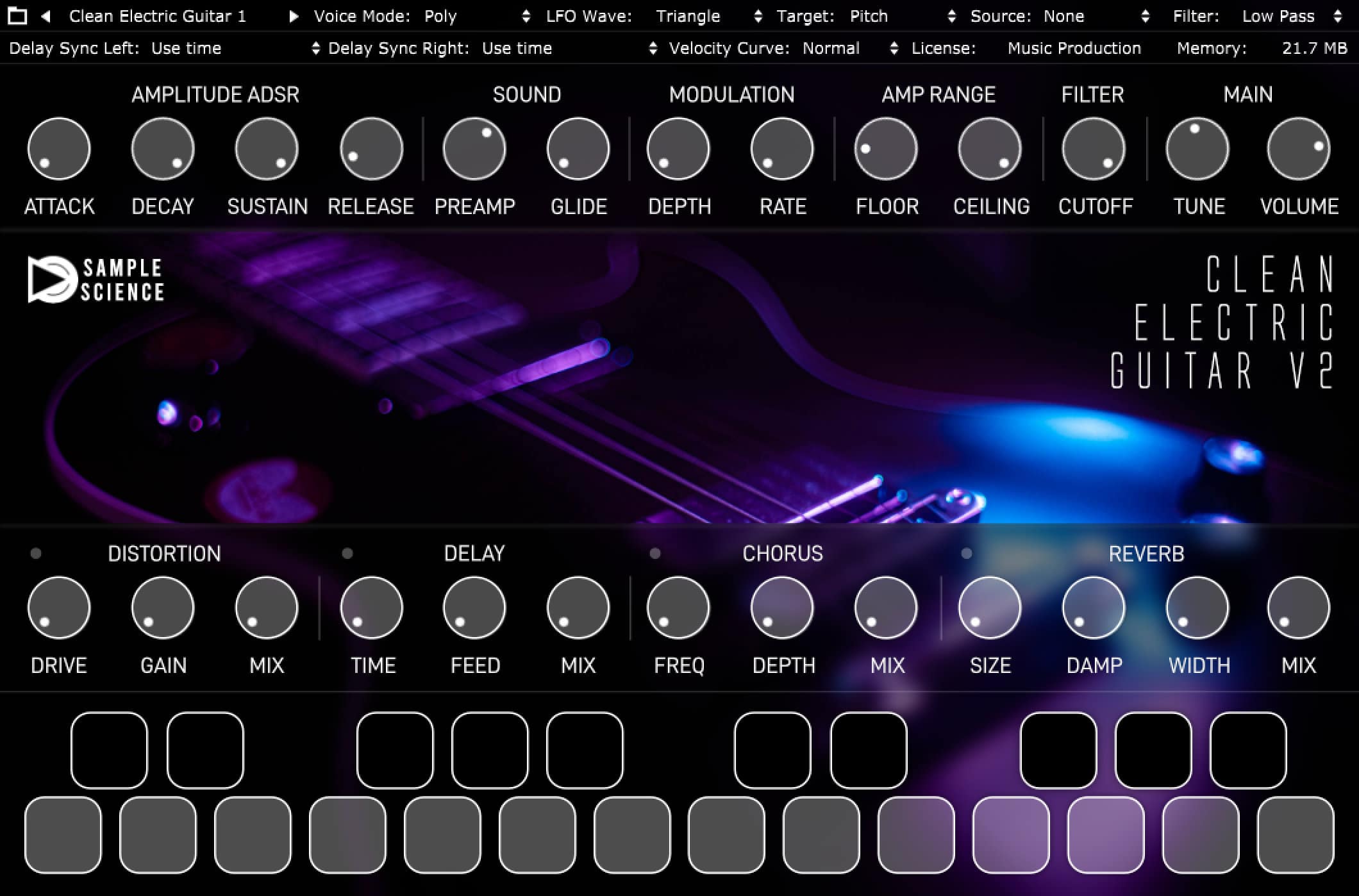Read more about the article CLEAN ELECTRIC GUITAR – Free Plugin from Sample Science