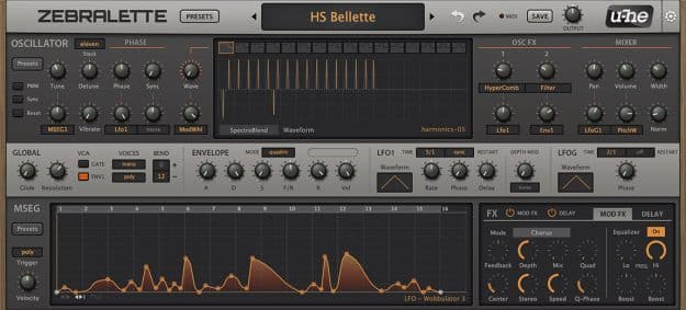 Read more about the article Free Plugin: Zebralette: easy spectral synth