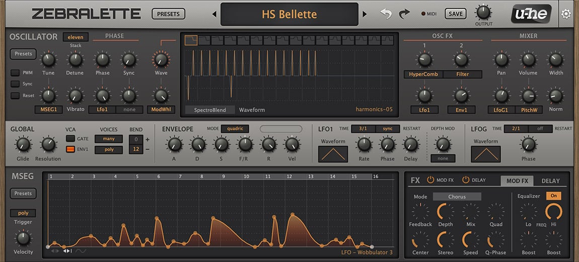 Read more about the article Free Plugin: Zebralette: easy spectral synth